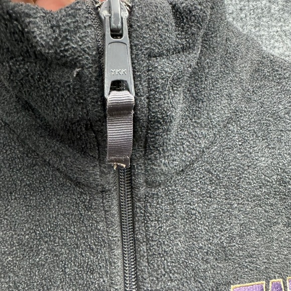 Columbia Fleece Jacket Men's Size S Gray Washington Huskies NCAA - Picture 3 of 14